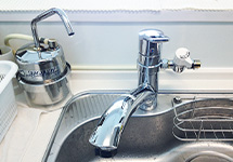 写真：水栓タイプがハンドシャワータイプ、キッチンシャワータイプ、浄水器内蔵タイプの場合